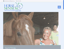 Tablet Screenshot of horsesensekc.com
